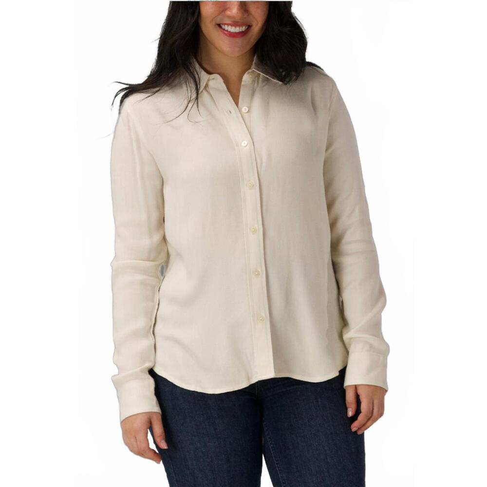 NEW THE NORMAL BRAND harper everyday shirt in white